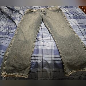 Mens Retro Black Label Wrangler Straight Boot Cut Jeans